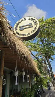 Warung Local Indonesian Food Restaurant Sign in Sunny Bali