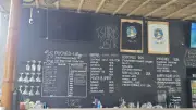 Chalkboard Menu and Shot Challenge at Bali Backpackers Bar