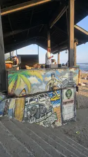 Vibrant Beach Bar Graffiti at Pantai Batu Bolong, Bali