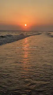 Golden Sunset over Nelayan Beach, Bali with Reflective Ocean Waves