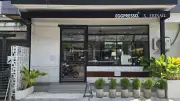 Modern Eggpresso Cafe and Erinail Salon Exterior in Canggu Bali