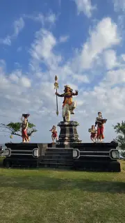 Balinese Cultural Statues at Seseh Beach, Bali, Indonesia