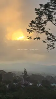 Sunrise Over Bali Glamping Resort with Mountain Valley Views