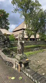 Taman Ayun Temple Stone Statue Bali Architecture