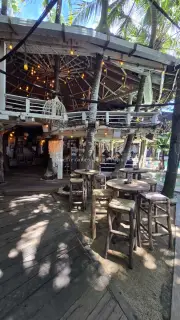 Tropical Beach Club Outdoor Seating Area Bali