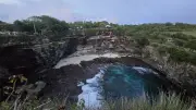 Broken Beach Bali Aerial Coastal Landscape View