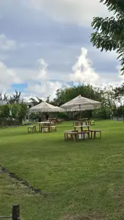 Tropical Garden Venue with Thatched Umbrellas Bali