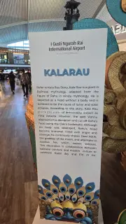 Kalarau Balinese Mythology Display at Bali Airport