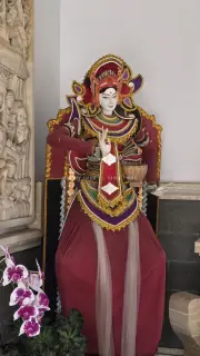 Balinese Traditional Dancer Costume Display Bali Culture