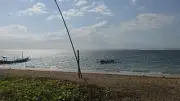 Bali Karang Beach B-Roll Footage: Coastal Path, Traditional Boats, and Tropical Garden