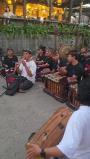 Balinese Gamelan Orchestra and Dance Performance B-Roll Footage
