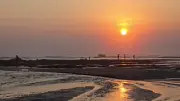Pererenan Beach Bali Sunset B-Roll Footage with People Walking