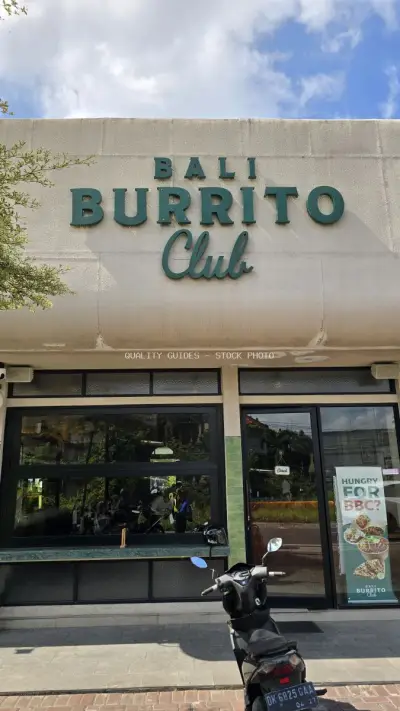 Bali Burrito Club Exterior in Canggu, Popular Mexican Restaurant Facade - stock photo