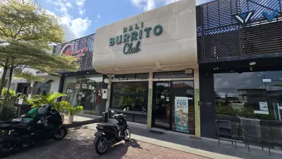 Bali Burrito Club Restaurant Exterior in Canggu, Popular Mexican Food Spot - stock photo