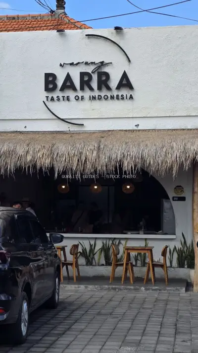 Warung Barra Restaurant Exterior in Bali, Indonesia - stock photo