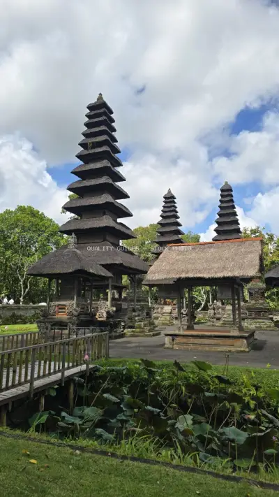 Taman Ayun Temple Bali Traditional Architecture Pagoda - stock photo