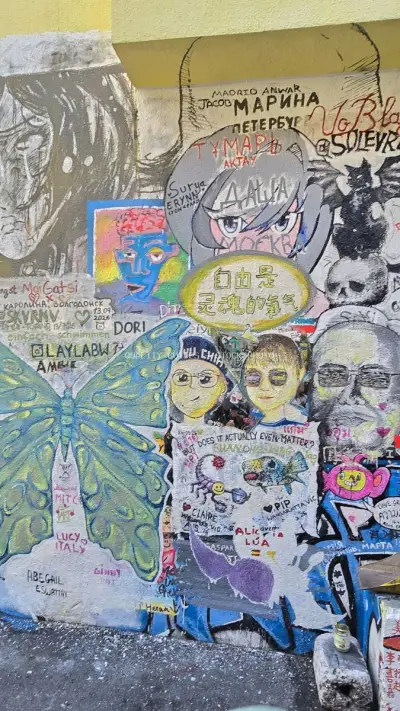 Colorful Street Art Mural Kwai Chai Hong Kuala Lumpur - stock photo