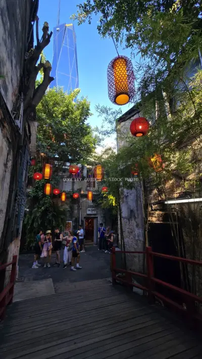 Kwai Chai Hong Alley Lanterns Kuala Lumpur Heritage - stock photo