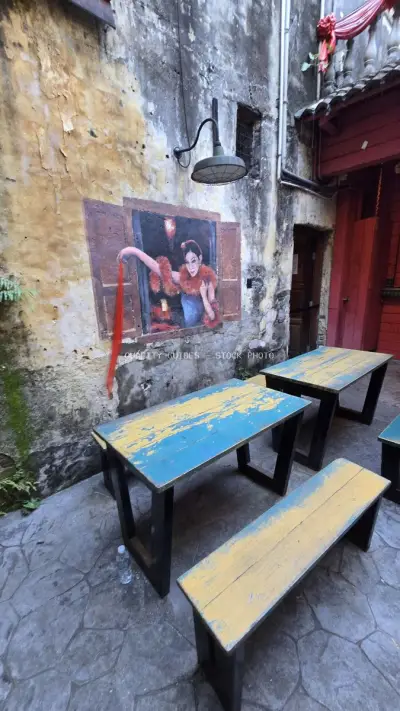 Kwai Chai Hong Kuala Lumpur Heritage Alley Street Art - stock photo