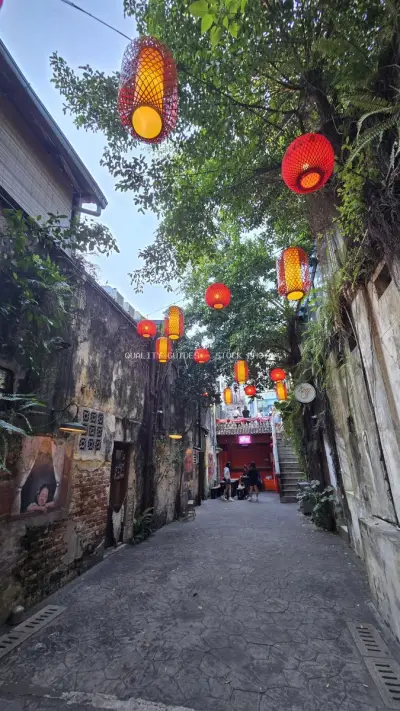 Colorful Lanterns Kwai Chai Hong Alley Kuala Lumpur - stock photo