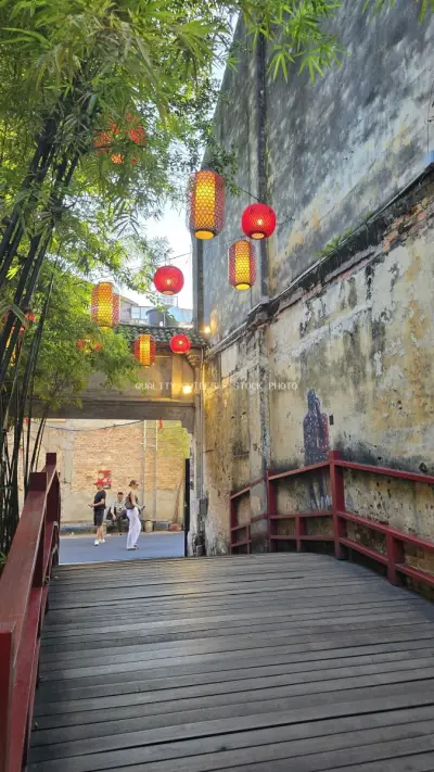 Kwai Chai Hong Kuala Lumpur Chinese Lanterns Heritage Alley - stock photo