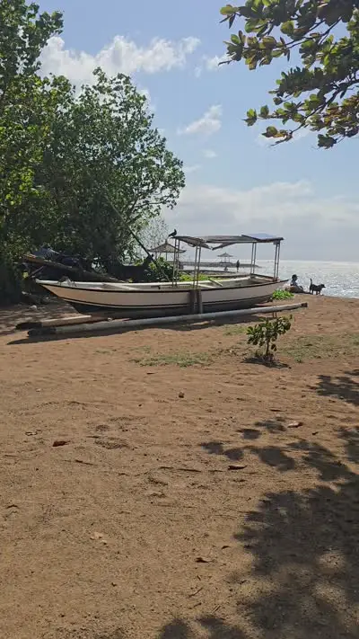 Bali Karang Beach to Traditional Balinese Door B-Roll Footage - stock photo